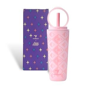 Reduce Jamie Makeup 22oz Tumbler Halo Pop-Up Handle Mystic Eye Candy Pink